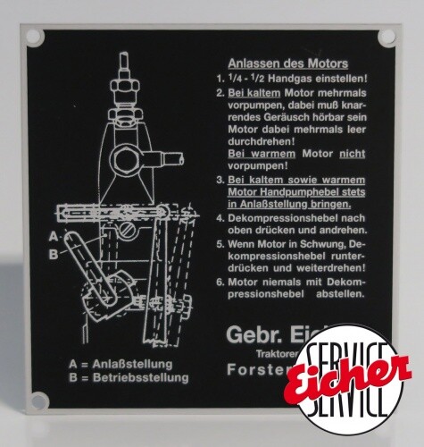 Schild betriebsanleitung - schild,
