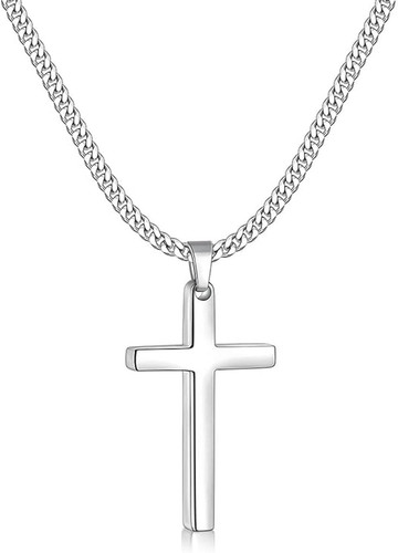 Kreuz kette herren edelstahl - herren,