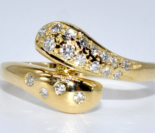 Schlangen ring brillant 25 - ring,
