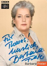 Barbara Freier - Autogrammkarte RTL Hinter Gittern - Signiert
