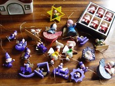 Konvolut putziger älterer Christbaumschmuck