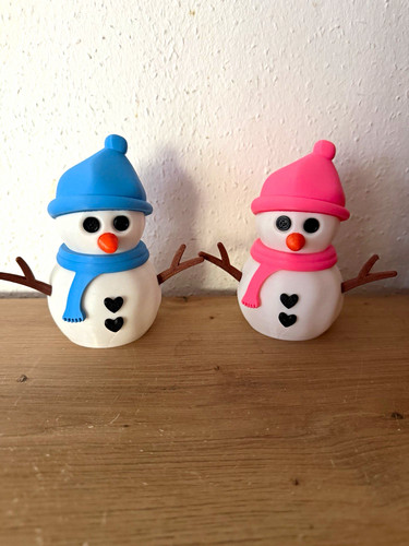 Schneemann deko figur mit - schneemann,