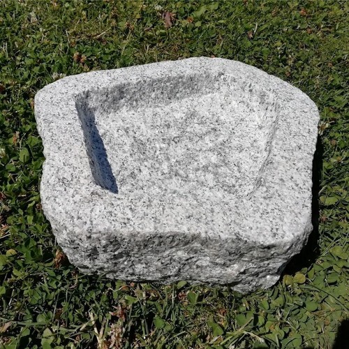 Vogeltränke granit grau - vogeltränke,