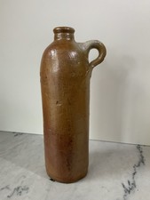 Antik Steinzeug Flasche August