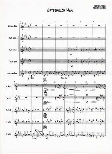 Saxophonquartettnoten - , "