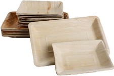 50x Palmblatt Einweg-Teller