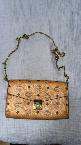 Mcm umhängetasche cognac mit - umhängetasche,