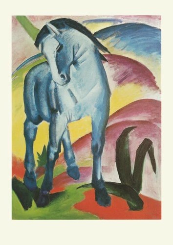 Blaue pferde expressionismus - blaue, i