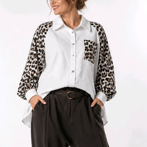 Lässige damen bluse weit - bluse,