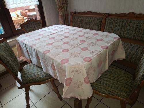 Tischdecke bestickt 10 mtr - bestickt;,