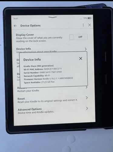 Amazon kindle oasis - kindle, 9