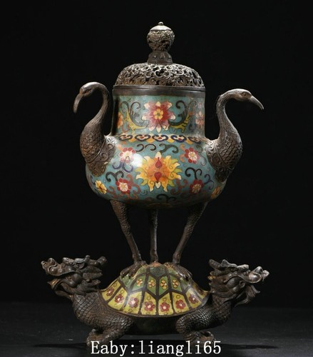China bronze cloisonne - 12"china,