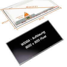 17,3" LED Display matt passend für MSI GP70 2QE Serie WSXGA 1600x900
