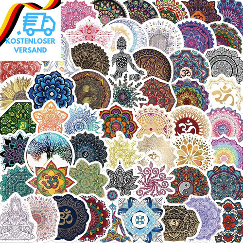 Stück mandala aufkleber - stück,