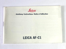 Leica Anleitung Original zur Leica AF-C1 Deutsch English Francais / Leica 1989