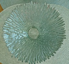 Glasschale 30cm Eisstruktur