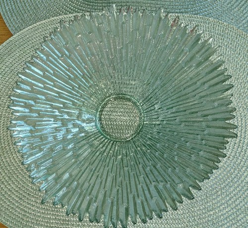 Glasschale 30cm eisstruktur - 30cm,