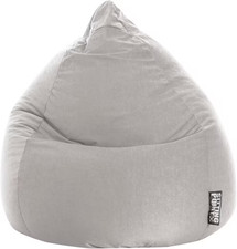 MAGMA HEIMTEX Sitzsack BeanBag EASY XL 100% Polyester grau 70x110 cm