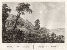Sooneck Original Kupferstich