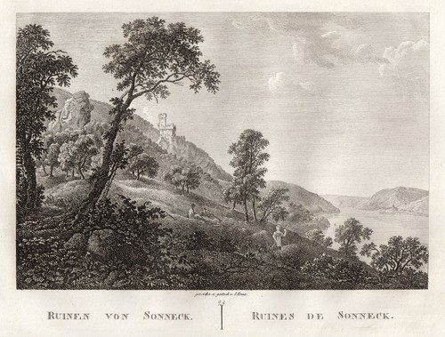 Sooneck original kupferstich - sooneck,