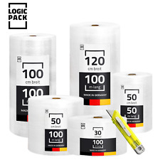 Luftpolsterfolie 30cm 50cm 100cm 120cm x100m Polsterfolie Blasenfolie Knallfolie