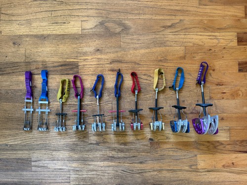 Vintage trad climbing cam rack - trad,