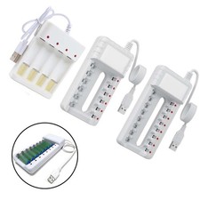 Akku Ladeger?t f??r AA/AAA Multi Slot USB Design f??r schnelles Laden