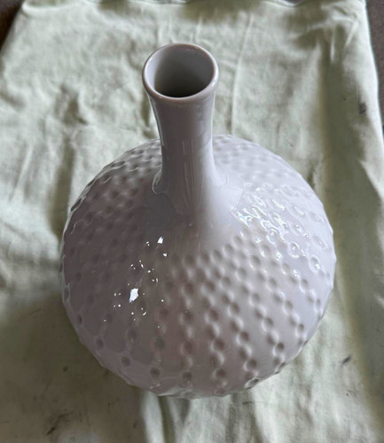 Weiße vase glänzend - weiße, vase,