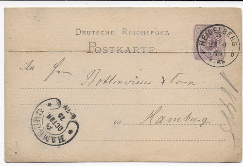 Postkarte heidelberg nach - dr:,