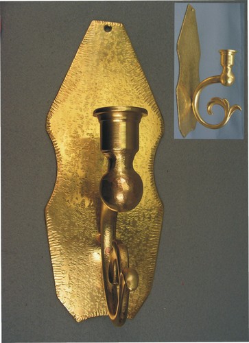 Alter messing wandkerzenhalter - alter,