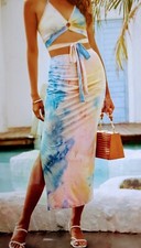 !!! NEU!!! TRAUMHAFTER MAXI ROCK MIT OBERTEIL IN XL/44 !!! BATIK !!! BEACH/PARTY
