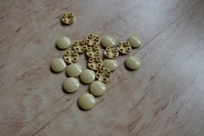 Lego Plättchen tan rund 4 Noppen / halbrund Gleitfliese  Gleitteller 2654
