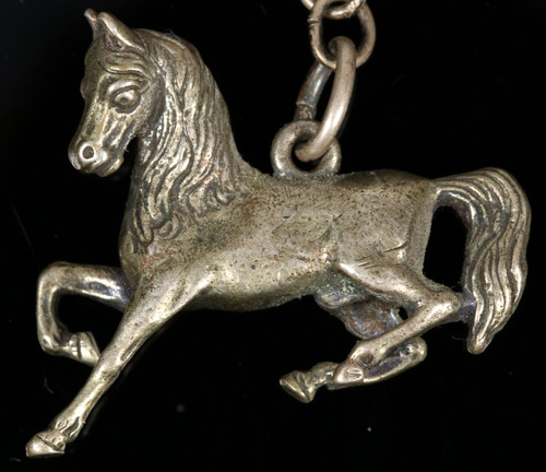 Silber pferd anhänger - silber,