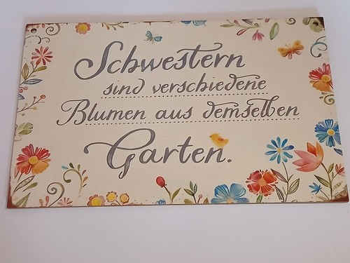 Holzschild mit spruch - holzschild, neu