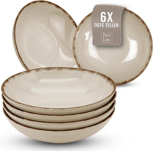 Suppenteller 6er set rustic - suppenteller,