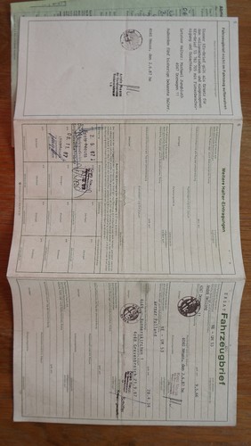 Fahrzeugbrief kfz brief - fahrzeugbrief,