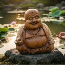 Buddha Gartenfigur stehend