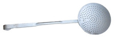 alte Aluminium Alu Loch Schaum Kelle Kantine DDR Schöpfkelle Besteck Siebkelle .