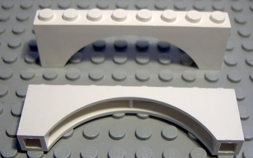 Lego stein rundbogen 1x8x2 - stein,