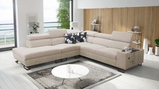 Ecksofa mit Schlaffunktion Melanie IX L-Form Sofa mit Bettkasten Modern Groß 26