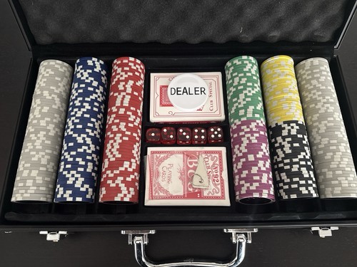 Pokerkoffer set 500 - pokerkoffer, chips