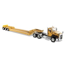 Diecast Master 1/50 Cat Ct660 Day Cab mit XL120 Low Profile HD Lowboy Trailer