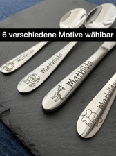 Kinderbesteck mit Gravur / Tiere/ Personalisiert mit Namen / Geschenkidee