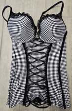 Triumph Dirndlkorsett / Korsett  "Dirndl Kiss" Gr. 70 C schwarz/weiß 