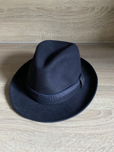 Herren hut 56 dunkelblau - herren,