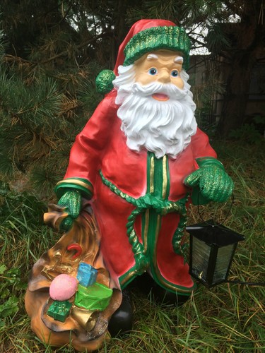 Weihnachtsmann mit lampe - mit,