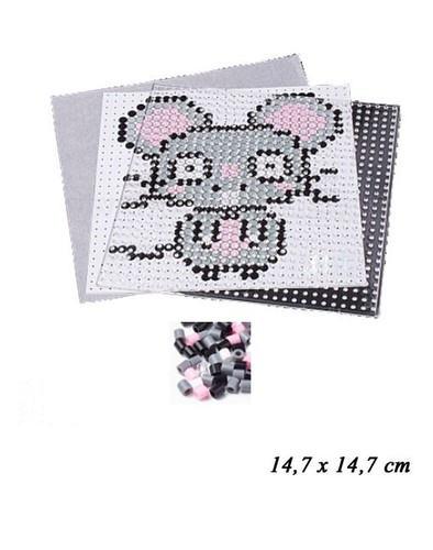 Bügelperlen set kleine maus - bügelperlen,