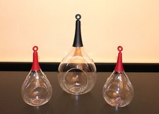 Glaskugeln zum Hängen 3er Set Deko Fenster Kugeln Sukkulenten Windlicht Sompex