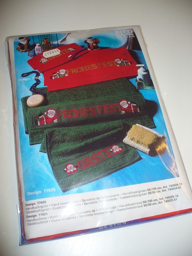 Stickpackung gästehandtuch - stickpackung,