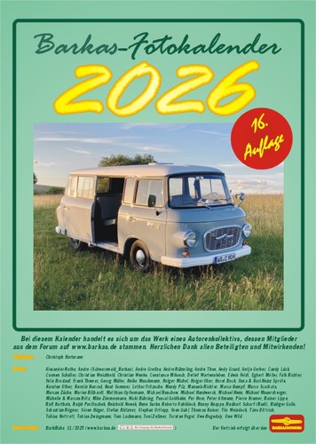 Wandkalender 2026